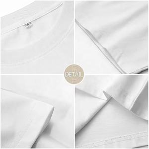 T-shirt à épaules tombantes 100% coton pour hommes T-shirt de fitness à manches courtes surdimensionné avec logo bouffant personnalisé 250 g/m² vente en gros - Product Image 6