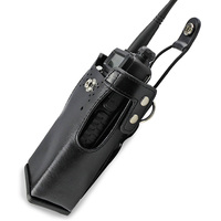 Étui universel en cuir pour radio, support de talkie-walkie pour ceinture de service, étui radio robuste pour la chasse, la sécurité et l'intercom