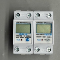Pengukur energi listrik, penghitung konsumsi daya arus tegangan kWh LCD fase tunggal 220V/230V