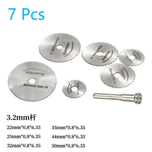 7 lames de <span class=keywords><strong>scie</strong></span> <span class=keywords><strong>circulaire</strong></span> miniatures industrielles, disque de meulage électrique, outil rotatif, outil de coupe pour métal et bois, outil électrique - Product Image 2
