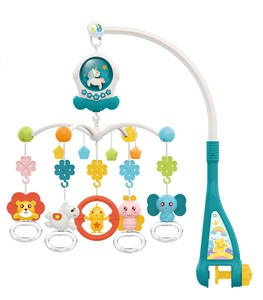 Colorido infantil cuna móvil <span class=keywords><strong>musical</strong></span> girar de plástico bebé colgador móvil con luz bebé campana de la cama - Product Image 1