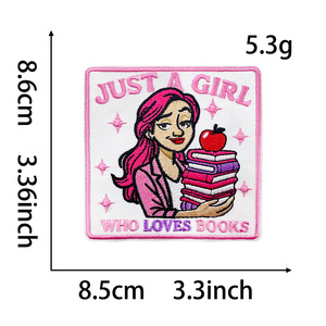 トラック運転手の帽子のためのパッチ教師の日の刺繍パッチで蝶鉄をチェックするようにチームに親切な刺繍パッチスパンコール鉛筆を教える - Product Image 4