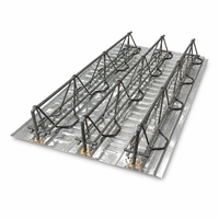 Plateforme de coffrage durable en treillis d'armatures galvanisées pour support de coffrage permanent de planchers en béton