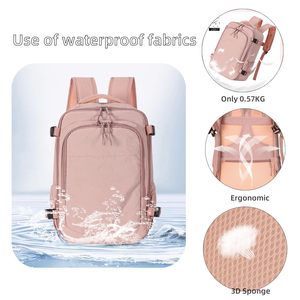 Airline-Approved Travel <b>Backpack</b> for <b>Women</b> and Men <b>Large</b> Multifunctional with Separate Compartments for Shoes - Product Image 5