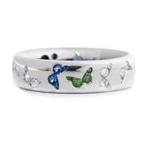 Anillo de Mariposa Rosa Plateado de Verano, <span class=keywords><strong>Anillos</strong></span> de Cristal con Diamantes <span class=keywords><strong>para</strong></span> <span class=keywords><strong>Adolescentes</strong></span>, Gran Venta - Product Image 3