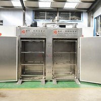 Nouveau design de four à fumée de poulet, de bœuf, de bacon, de poisson, machine à fumer, machine à fabriquer de la viande fumée