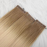 Extensions de cheveux invisibles de luxe, 100% cheveux humains vierges Remy, double épaisseur, cuticules intactes, vrais cheveux russes naturels, 8"-36", sans perte de cheveux