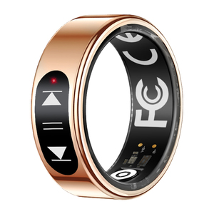 Vente en gros de bagues intelligentes SY09 en acier inoxydable avec interrupteur tactile, vidéo, musique, multisports, surveillance de la fréquence cardiaque pour hommes - Product Image 3