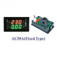 YB4835VA LED Digital Voltmeter Ammeter AC 60-300V/130-500V Pengukur Tegangan Arus Digital Hanya 10A-500A Solid CT Tester