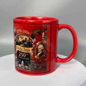 Nuevo Producto Transfronterizo: Taza de Porcelana con Diseño Creativo para el 250 Aniversario de EE. UU., con Logotipo Personalizado, Apta para Microondas, con Asa, Ideal para Regalo - Product Image 3