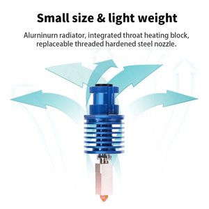 ชุด V6 hotend หัวพิมพ์ความเร็วสูงสำหรับ ender 3 V2 CR10 <span class=keywords><strong>voron</strong></span> <span class=keywords><strong>2.4</strong></span> prusa J-HEAD อุปกรณ์เสริมสำหรับเครื่องพิมพ์3D - Product Image 2