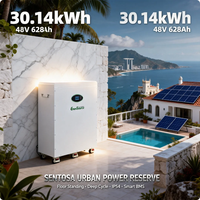 Baterai Lithium Ion 30kWh 48V 628Ah untuk Sistem Panel Surya Tipe Berdiri Lantai dengan Roda