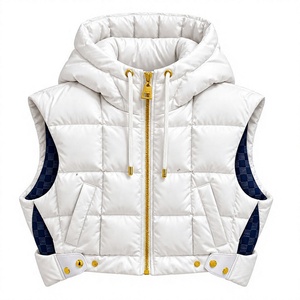 Wholesales <b>Women</b> Puffer <b>vest</b> <b>Women</b> Outwear Puffer Jacket Plus Size High Quality Fabric <b>Women</b> Short Winter Puffer <b>Vest</b> <b>Women</b> - Product Image 1