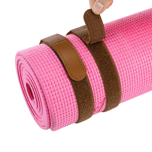Outdoor Daily Großhandel <span class=keywords><strong>Yoga</strong></span> <span class=keywords><strong>Mat</strong></span> Schnalle PU Leder <span class=keywords><strong>Velcro</strong></span> rutsch feste Riemen <span class=keywords><strong>Mat</strong></span> <span class=keywords><strong>Strap</strong></span> - Product Image 1