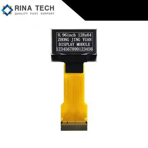 หน้าจอ OLED ขนาดเล็ก 0.66 นิ้ว ลดราคาพิเศษ ความละเอียด 64x48 แบบกำหนดเองได้ สองสี เหลือง-น้ำเงิน หน้าจอ PM-OLED  แบบ Self-luminescence จาก Rina Tech - Product Image 4