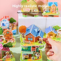 Puzzle 3D Nouvelle Maison à Construire, Puzzle DIY à Assembler Soi-même, Cabane Éducative pour l'Éveil, Jouet Cadeau