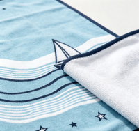 Personalized Custom High-quality 100% Cotton Printed Eco-friendly Water-absorbent Sand-proof Multi-functional Beach Towel