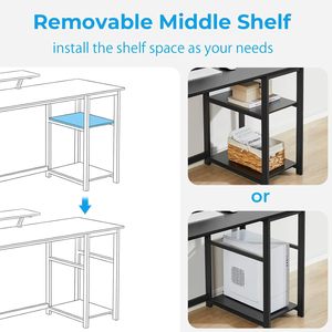 Cross-border simple office desk, bedroom table, small apartment rental room writing desk, home desktop computer desk - Product Image 3