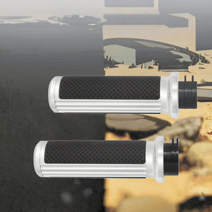 HCMOTORKU Nouvelle poignée de guidon de moto en aluminium et caoutchouc de 1 pouce (25 mm) pour Softail <span class=keywords><strong>Sportster</strong></span> XL 1200 883 XR VRSC Street Glide - Product Image 3