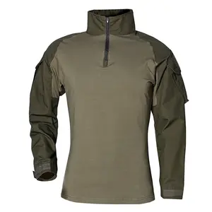Multicam Hunting Frog Full Shirt Tactical Training Shirt Camouflage Tops Uniform