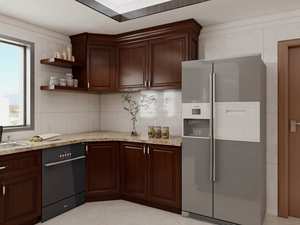 Puertas de Muebles de Cocina Modernas Personalizadas al por Mayor, Diseño de Madera para Apartamento, Muebles Duraderos y Independientes para el Comedor - Product Image 4