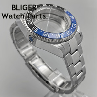 Boîtier de montre de plongée en acier inoxydable de 43 mm, verre saphir, compatible avec les mouvements NH35 NH36 ETA2824 PT5000 Miyota8215 DG3804, lunette rotative