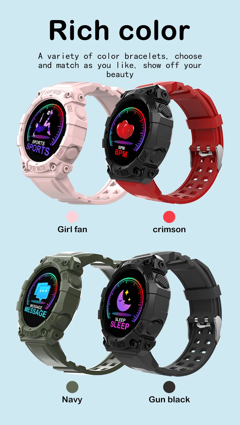 Wholesale smartwatch fd68s 1.44 inch heart rate cheap watch fd68 fd68s waterproof blood pressure sport smart watch FD68