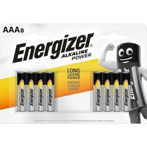 Pilas Alcalinas Energizer AAA 1.5V Paquete de 8 de Larga Duración - Product Image 1