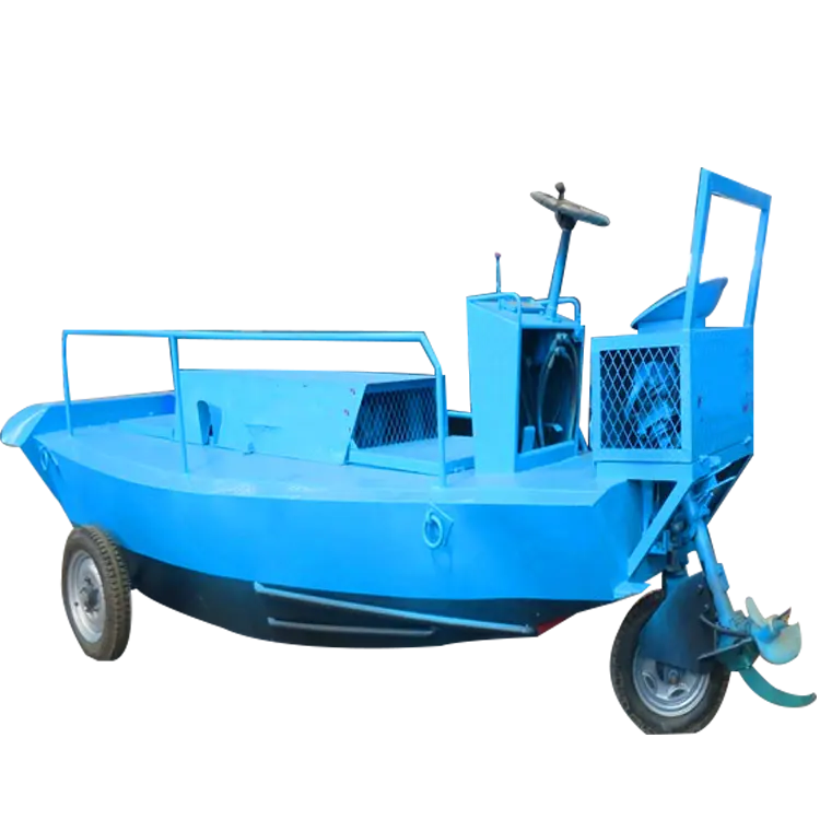 Cost-effective water grass hyacinth broken cutter boat/lake weed removal tools machine