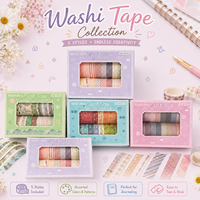 Lot de 20 rouleaux de ruban adhésif washi 2M couleur macaron, pastel uni, décoratif, simple face, essentiel pour la rentrée scolaire et les loisirs créatifs DIY