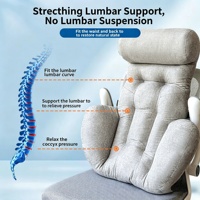 Nouvel Oreiller Ergonomique Tout-en-un 2026 pour Soutien Cervical et Lombaire, Coussin de Dos Complet pour Chaise de Bureau et Siège de Voiture