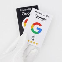 Карта NFC Wanlianxin для отзывов Google с чипами 213/215/F08, высокочастотная, настраиваемая, акриловая, с интеллектуальным датчиком, рекламный сувенир