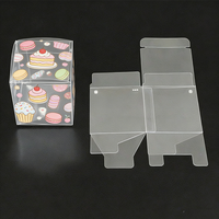 Boîtes à dessert en plastique d'impression premium, recyclables, de qualité alimentaire, emballage carré pour gâteaux et produits de boulangerie