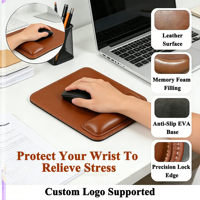 Tapis de souris ergonomique personnalisé avec logo, repose-poignet et base en EVA cousue, pour le bureau et les entreprises, en stock, 100 % écologique