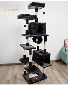 Großhandel umwelt freundliche benutzer definierte Sisal & Holz 5-stufige große Kratz baum Turm mit Karton verpackung - Product Image 3