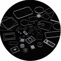 Transparent Quartz Glass Plate Optical Window Lens with No Coating for Experimental Instruments Customizable