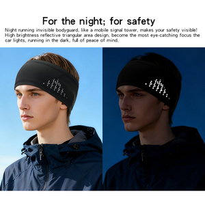 Banda para el Cabello Deportiva para Mujer, Banda Elástica para el Cabello, para Motocicleta, Gimnasio, con Diseño Reflectante - Product Image 3