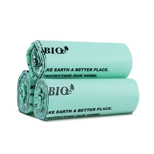 Biodegradable <span class=keywords><strong>bio</strong></span> degradable OK compost compostable almidón de maíz ecológico Plástico Residuos basura bolsa de basura en rollos - Product Image 4
