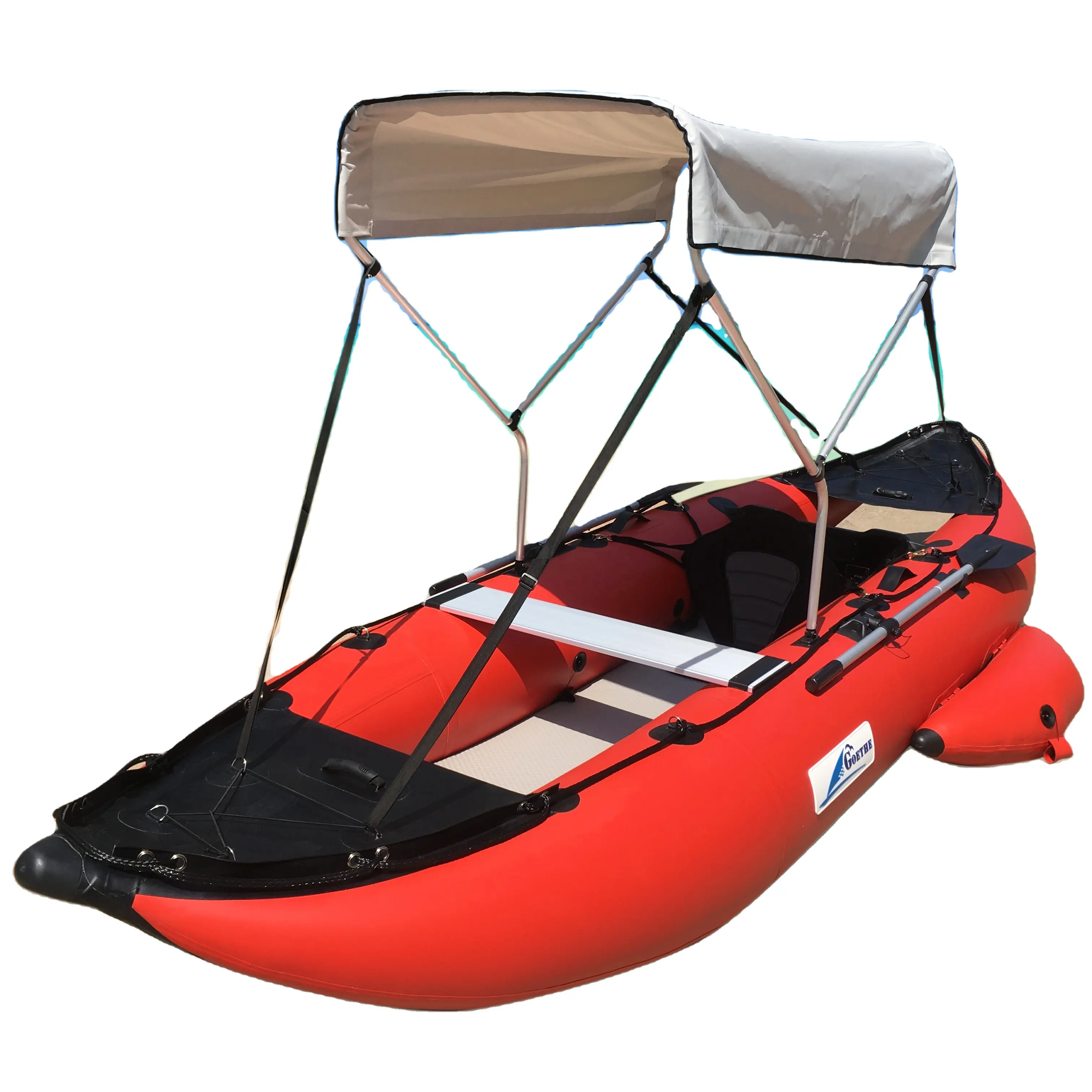 Goethe — bateau gonflable de pêche à rames avec siège en aluminium, 14ft, GTKA435