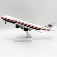 Modèle d'avion en résine Boeing 747-200 Air Force One de 30 cm, nouvelle livraison, avec trains d'atterrissage, objet de collection