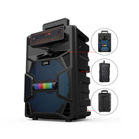 Altavoz portátil con batería bT para exteriores, nuevo estilo, altavoz de fiesta con Supergraves de 8 pulgadas, luz led, 2020