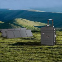 Portable 6000W batterie générateur solaire extérieur banques d'alimentation Station prise ue panneau solaire charge voiture MPPT contrôleur lampe de poche