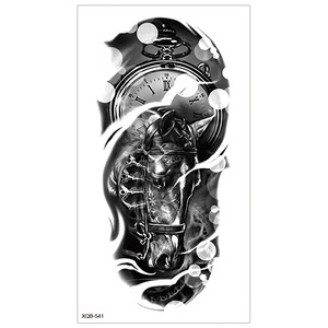 Novedades, Tatuaje Temporal Permanente, Calcomanía de Calavera y Rosa, Tatuaje de Mano de Terror, Flor Equinox, 3D, Media Manga para <span class=keywords><strong>Antebrazo</strong></span> - Product Image 4