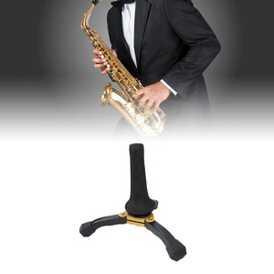 Soprano Sax Stand Pliable Portable Empêcher Slip Saxophone Trépied Titulaire pour Trompette Hautbois <span class=keywords><strong>Clarinette</strong></span> - Product Image 4