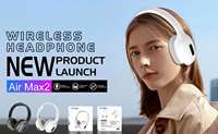 Headset Nirkabel AirMax2 Baru dari Pabrik OEM, Headset Nirkabel 5.3 dengan Fitur Panggilan