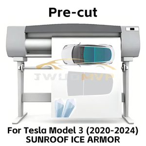 Pellicola Protettiva TPU Ice Armor Pre-Tagliata per Tettuccio Tesla Model 3 2020 2021 2022 2023 Model3 Highland 2024, Isolamento Termico <span class=keywords><strong>PPF</strong></span> per Auto - Product Image 2