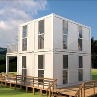 Conteneur préfabriqué de 40 pieds Conteneurs High Cube Conteneurs Pack plat Conteneur d'expédition Maison Deux Chambres Normes australiennes