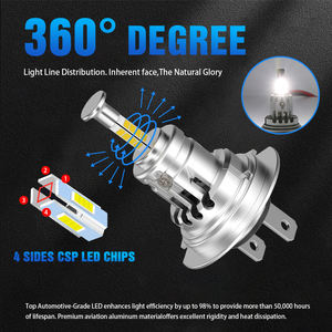 <span class=keywords><strong>LED</strong></span>ヘッドライト360度R7SLEDヘッドライト自動照明システム70w8000lm H4 H7 H11 90059006カーライトアクセサリー電球 - Product Image 3