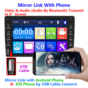 8 inch phổ <span class=keywords><strong>MP5</strong></span> Xe <span class=keywords><strong>Video</strong></span> FM BT gương liên kết kép <span class=keywords><strong>USB</strong></span> autoradio xe <span class=keywords><strong>MP5</strong></span> Máy nghe nhạc 1din đài phát thanh xe - Product Image 3