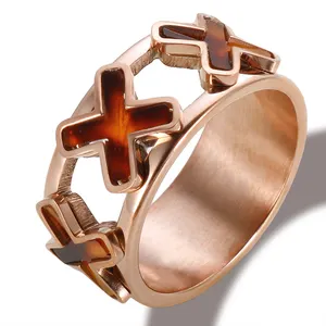 Msx anel unissex de aço inoxidável, joia personalizada em formato de x para homens e mulheres
